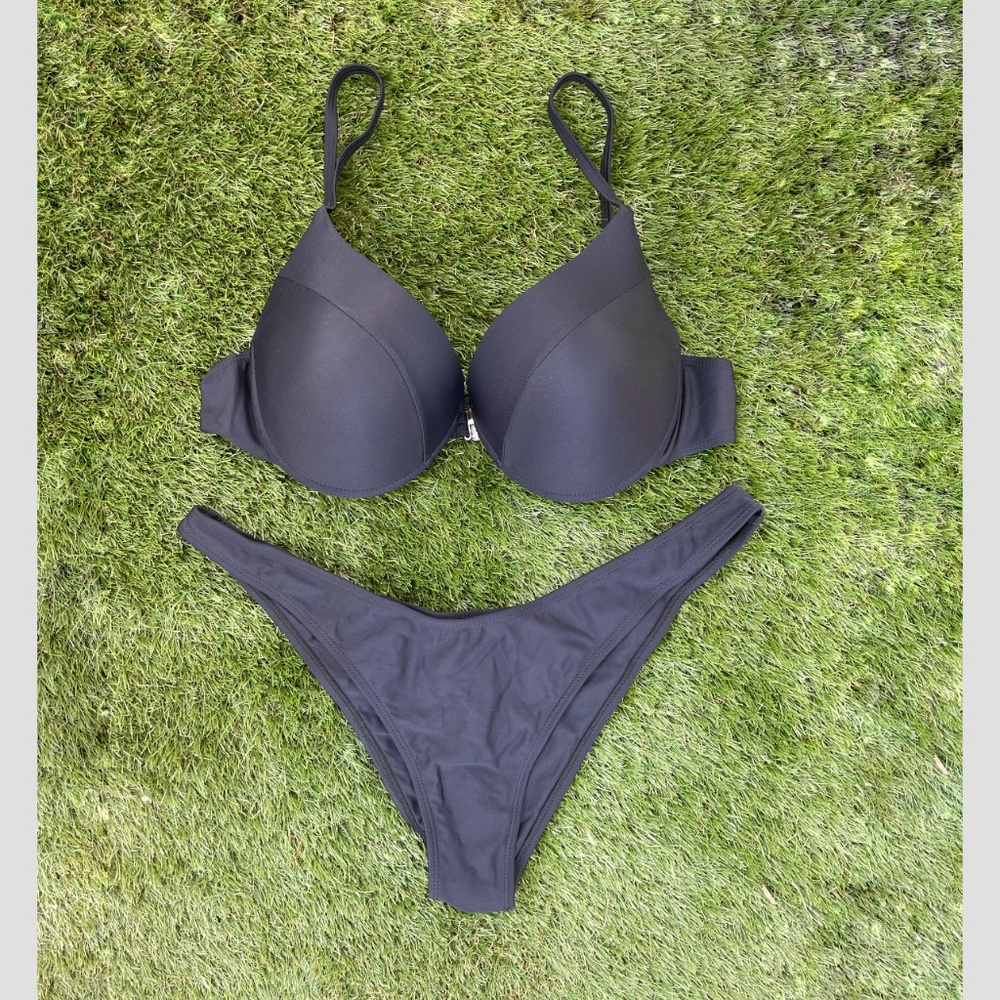 Matte Swim Bikini Black XLarge